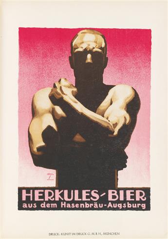 LUDWIG HOHLWEIN (1874-1949) & H.K. FRENZEL (DATES UNKNOWN). LUDWIG HOHLWEIN. Bound volume. 1926. 12x8 inches, 30x22 cm. Phonix Illustra